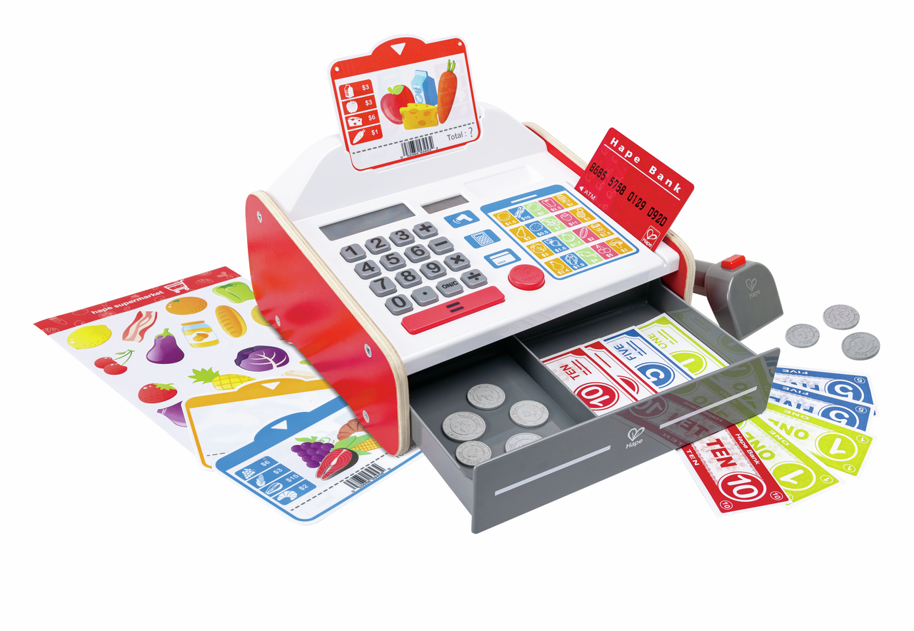 Hape Beep 'n' Buy Cash Register E3184 – productfoto