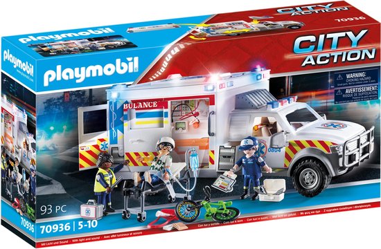 PLAYMOBIL City Action US Ambulance US Ambulance 70936