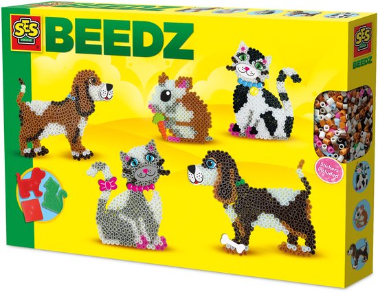 Verpakking van SES Creative Beedz Huisdieren met kralendieren.